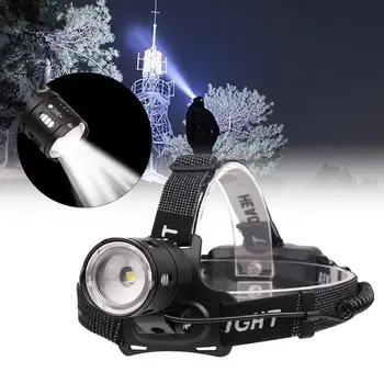 

USB Flashlight Super Bright LED Zoomable 3 Modes 800 Lumens 18650 USB Rechargeable Headlight Headlight Flashlight