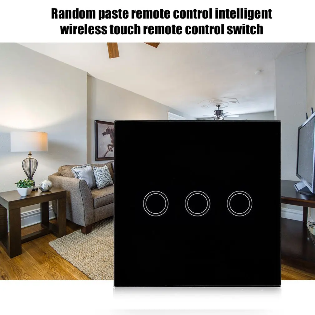 

Free Stickers Remote Control Smart Wireless Touch Remote Control Switch Intelligent 86 Type Touch Switch