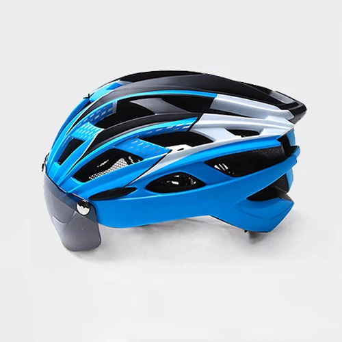 Сверхлегкий MTB шлем велосипедный шлем с Goggle велосипед Горный шоссейный шлем велосипедный гоночный цельный плесень запасные части велосипеды - Цвет: COLOR 3