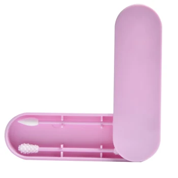 

2PCS Silicone Delicate Accessories Cotton Swab Practical Buds Double Head Portable Sticks Reusable Lightweight Cleaning Makeup