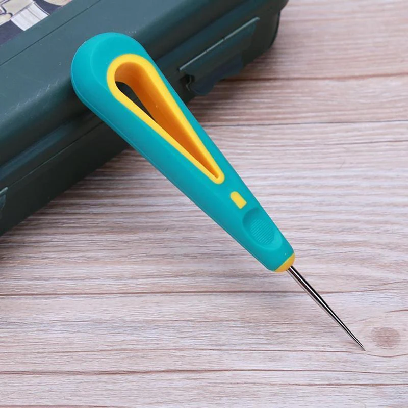 464577 Sewing Crochet Plastics Steel Sticher Sewing Awl For Shoes Repair Sewing Needle Hook Tool Sewing Accessories - Цвет: 464577