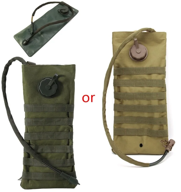 Army Green 2.5L Молл военный рюкзак для воды Велоспорт пешая ходьба походы езда воды мешок - Цвет: Army Green