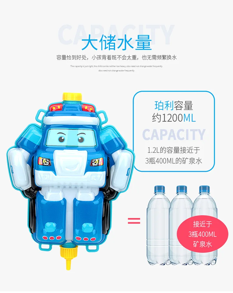 Игрушка Douyin Детский рюкзак водный пистолет игрушки выдвижной Мультфильм распылитель водяной ПИСТОЛЕТ ВОДНЫЕ ИГРУШКИ рафтинг водный пистолет