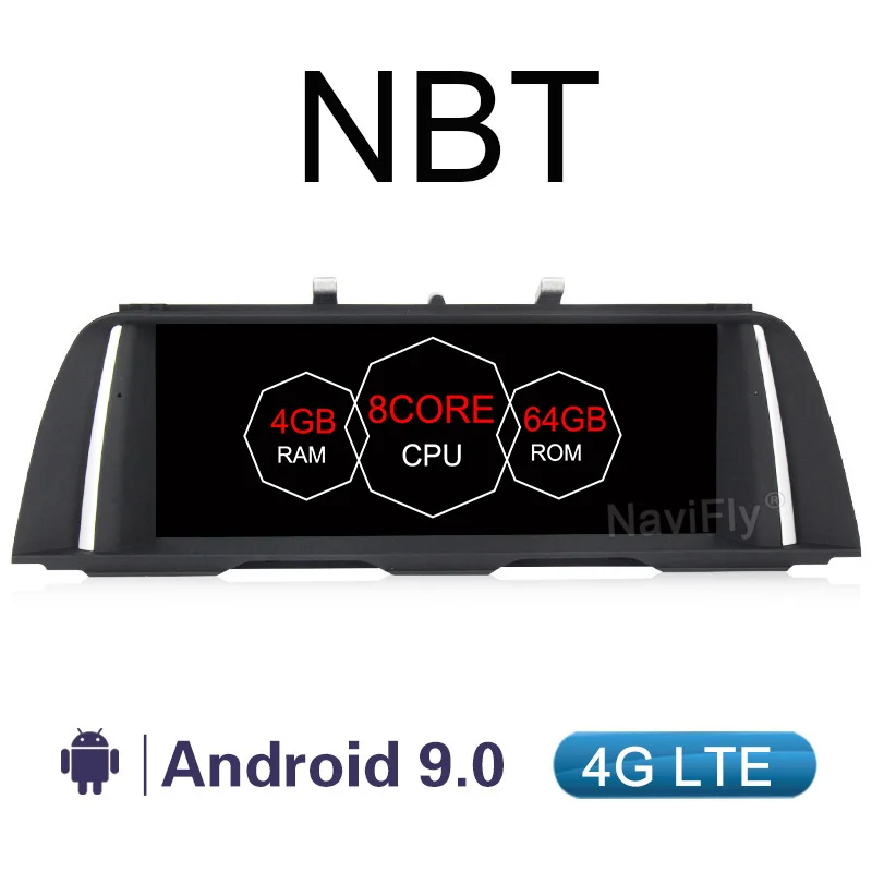 10,25 ''экран 4G ram 64G rom Android 9,0 Поддержка оригинальных функций автомобиля gps кассеты для BMW 5 серии F10/F11/520 2011 - Цвет: NBT 9.0 4G LTE