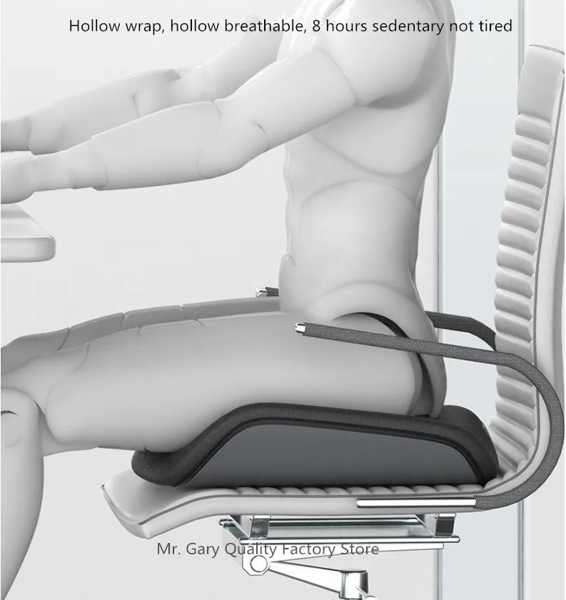 Description Picture 4 of itemMemory Foam Seat Cushion Orthopedic Pillow Coccyx Office Chair Cushion Support Waist Back Pillow Car Seat Hip Massage Pad Sets