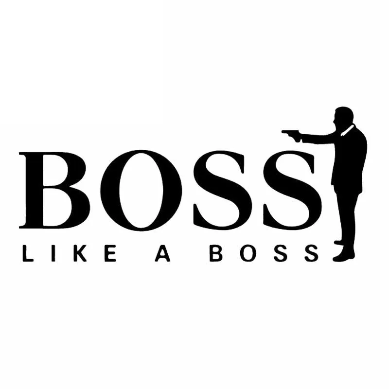 

Hot Car Sticker BOSS LIKE A BOSS Accessories Vinyl Car Styling Cover Scratches Waterproof Motorcycl PVC 16CM*7CM