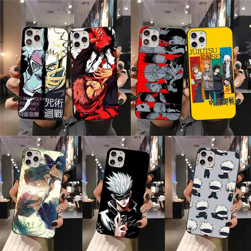 Hot Anime Jujutsu Kaisen Phone Case For iphone 12 11 Pro Max Mini XS 8 7 6 6S Plus X 5S SE 2020 XR cover | Мобильные телефоны и
