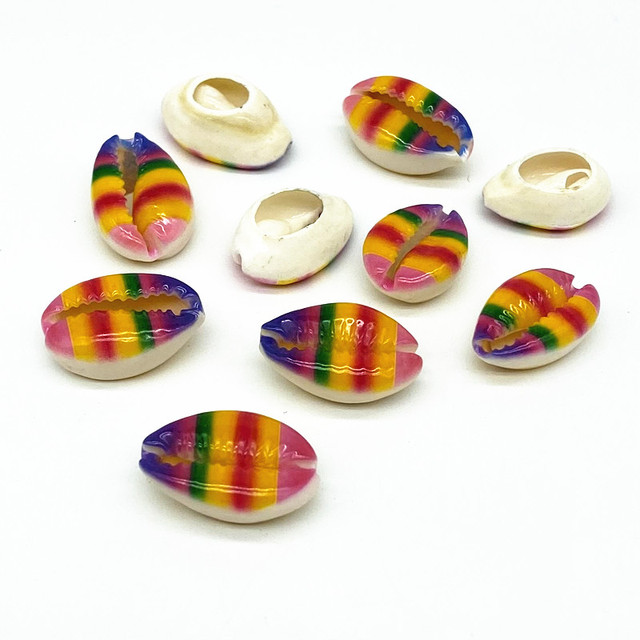 Multicolor Natural Shell Loose Spacer Beads 10-20mm Oval Beaded For Jewelry Charm Necklace Bracelet Accessory #ZZ04