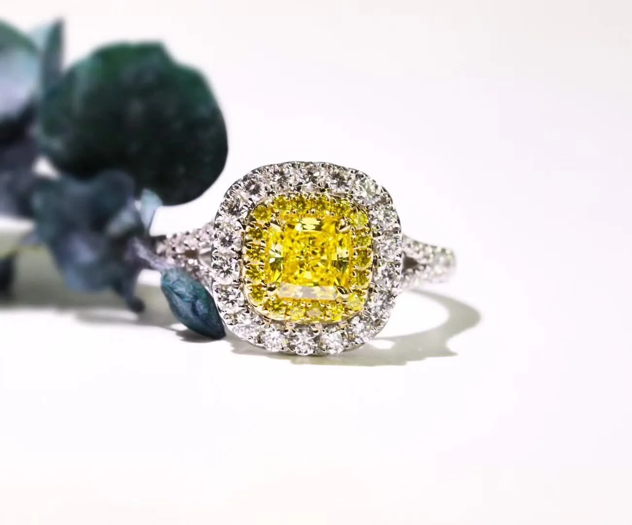 Реальные 925 пробы Серебряное кольцо с бриллиантом для маленькой принцессы желтый квадрат алмаз топаз; драгоценный камень Свадебные однотонные ювелирные изделия из серебра обручальные кольца серебряные украшения