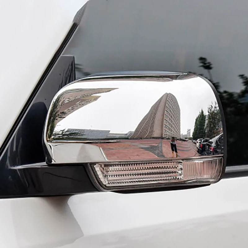 ABS хромированные боковые зеркала декоративные Чехлы для Mitsubishi Pajero 2007