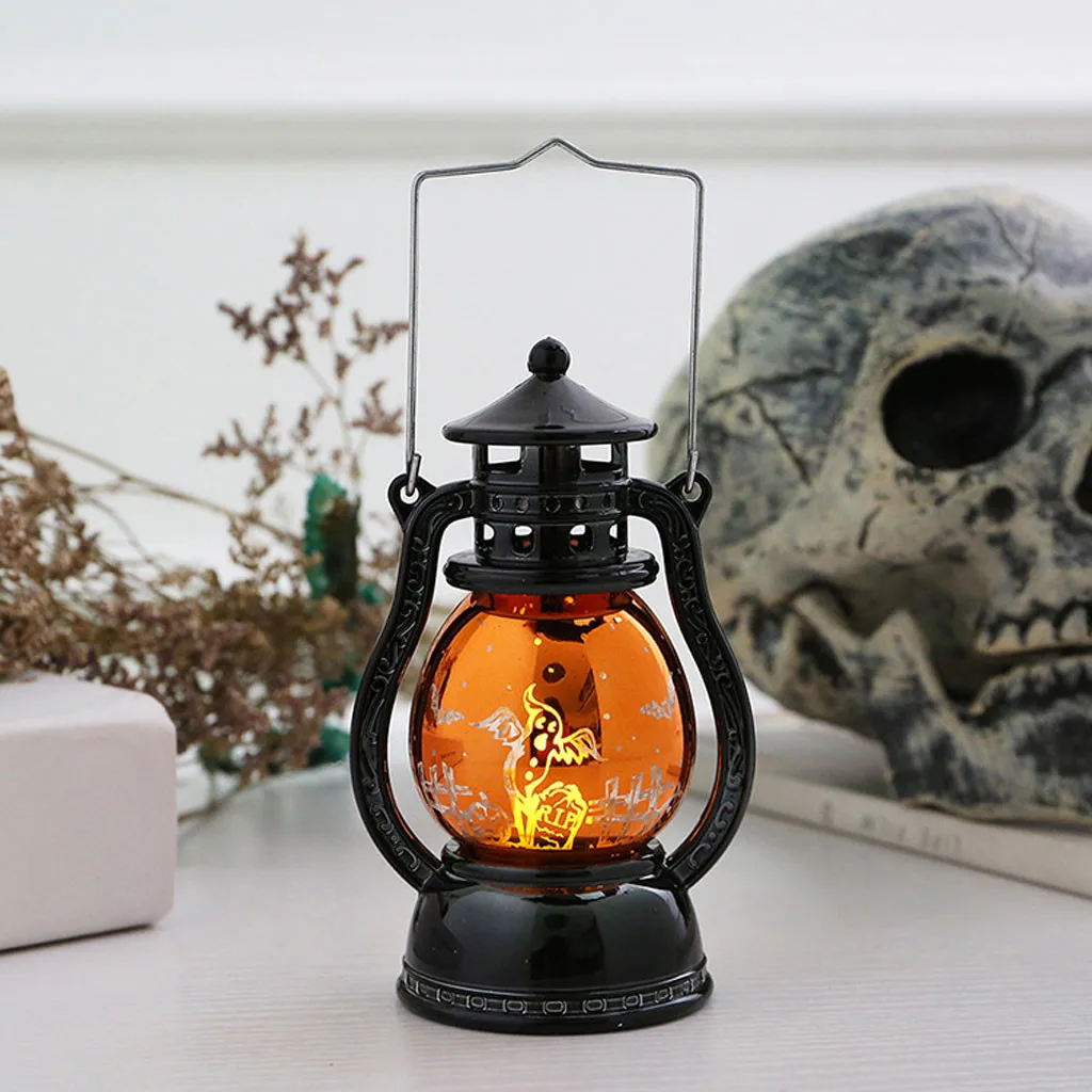 Хэллоуин Светодиодный фонарь винтажный замок ведьмы светодиодный светильник подвесные украшения для вечеринки