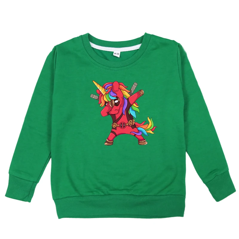 Deadpool Kids Cotton Sweatshirts Spring Autumn Hoodies for Boys Girls Long Sleeve Tops Baby Hoodies Casual Boy Sweatshirts - Цвет: Hoodies 18