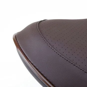 

Breathable Car neck pillow Coffee PU Leather Headrest U Shaped Cushion