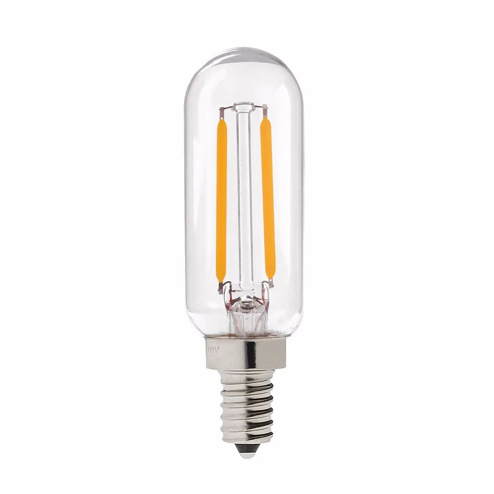 LED 전구 E14 LED 조명 T25 4W 8W 12W 쿠커 후드 필라멘트 램프 추출기 팬 전구 따뜻한 흰색/흰색 조명 220V
