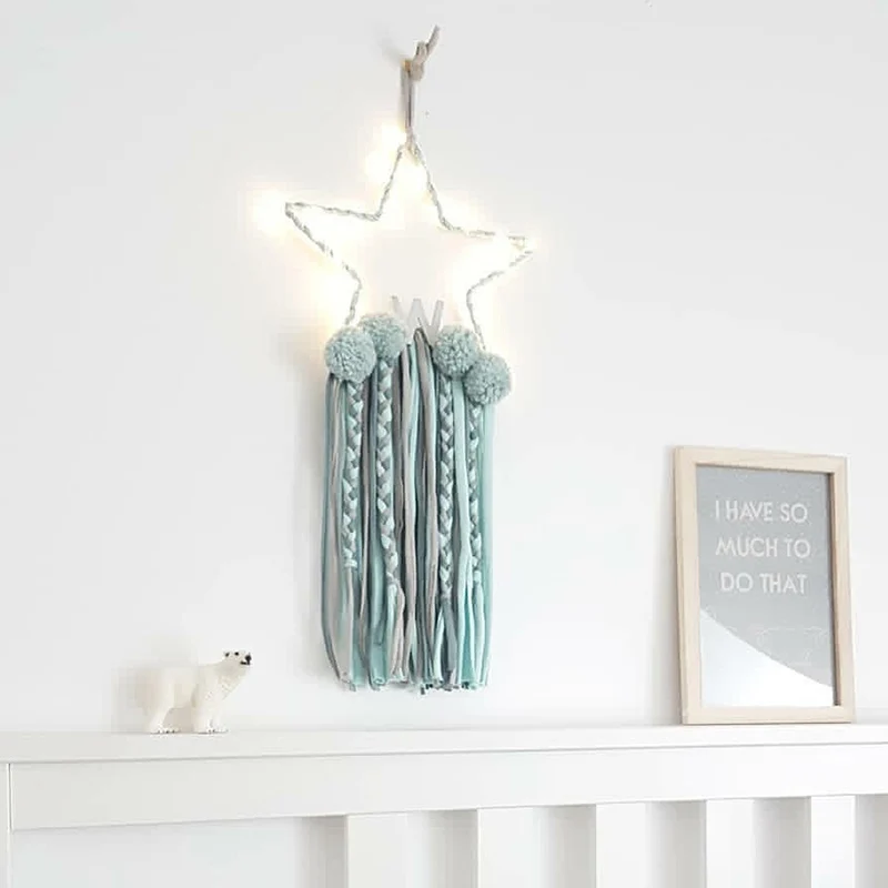 INS светильник со звездами, свежий художественный светильник, пасторальный стиль, Ловец снов, украшения для детей, подарки на день рождения, декор для детской комнаты