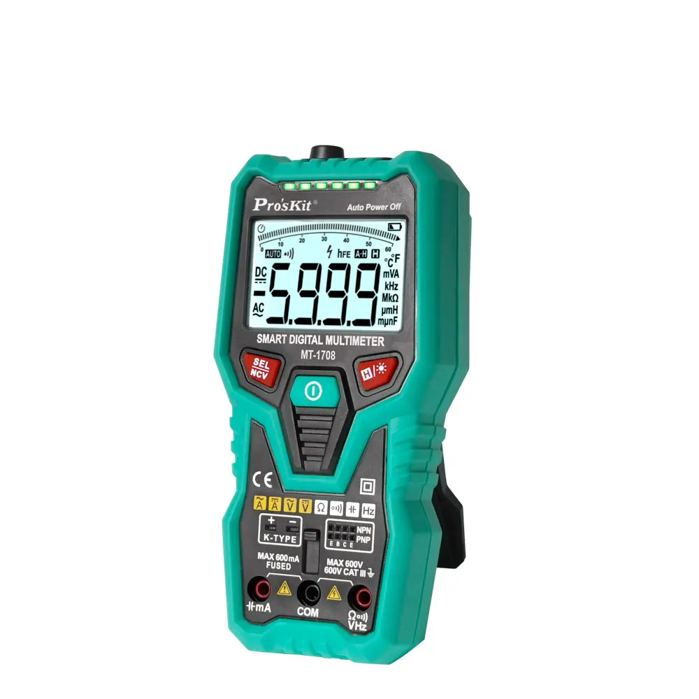 Pro'sKit MT 1708 3 5/6 Умный Цифровой мультиметр полностью автоматический цифровой