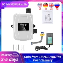 

DC 24V Water Pressure Boost Pump 100W 25m High Lift Water Pumps Home Kitchen Shower Water Heated Diaphragm Pumps EU US Plug