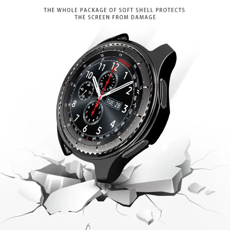 Мягкий защитный чехол из ТПУ для samsung gear S3 Classic Watch Frontier Galaxy часов рамка 46 мм