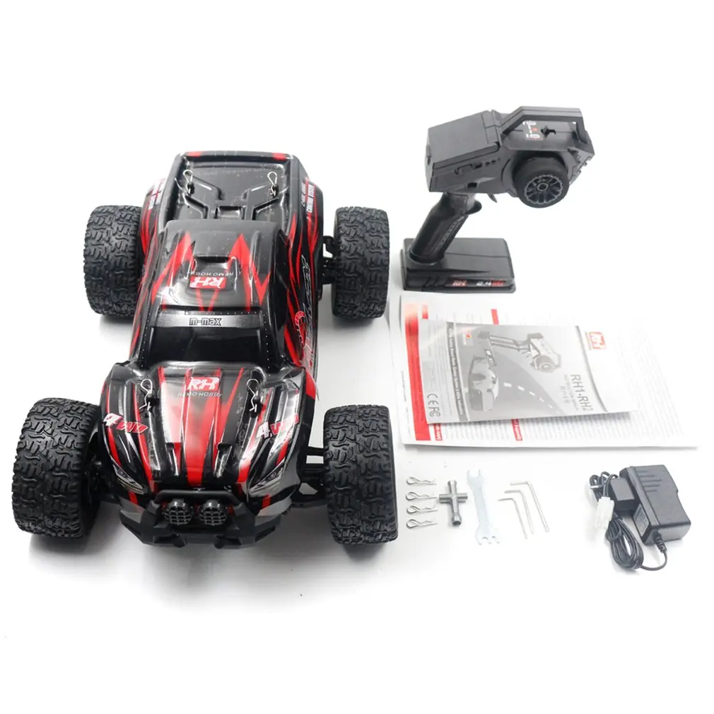 1031-Lipo/NiMH/1035 1:10 2,4G 4WD RC Гусеничный Автомобиль матовый пульт дистанционного управления большая нога Off-модель дорожного транспортного средства RTR игрушка для детей подарок - Цвет: 1035   red