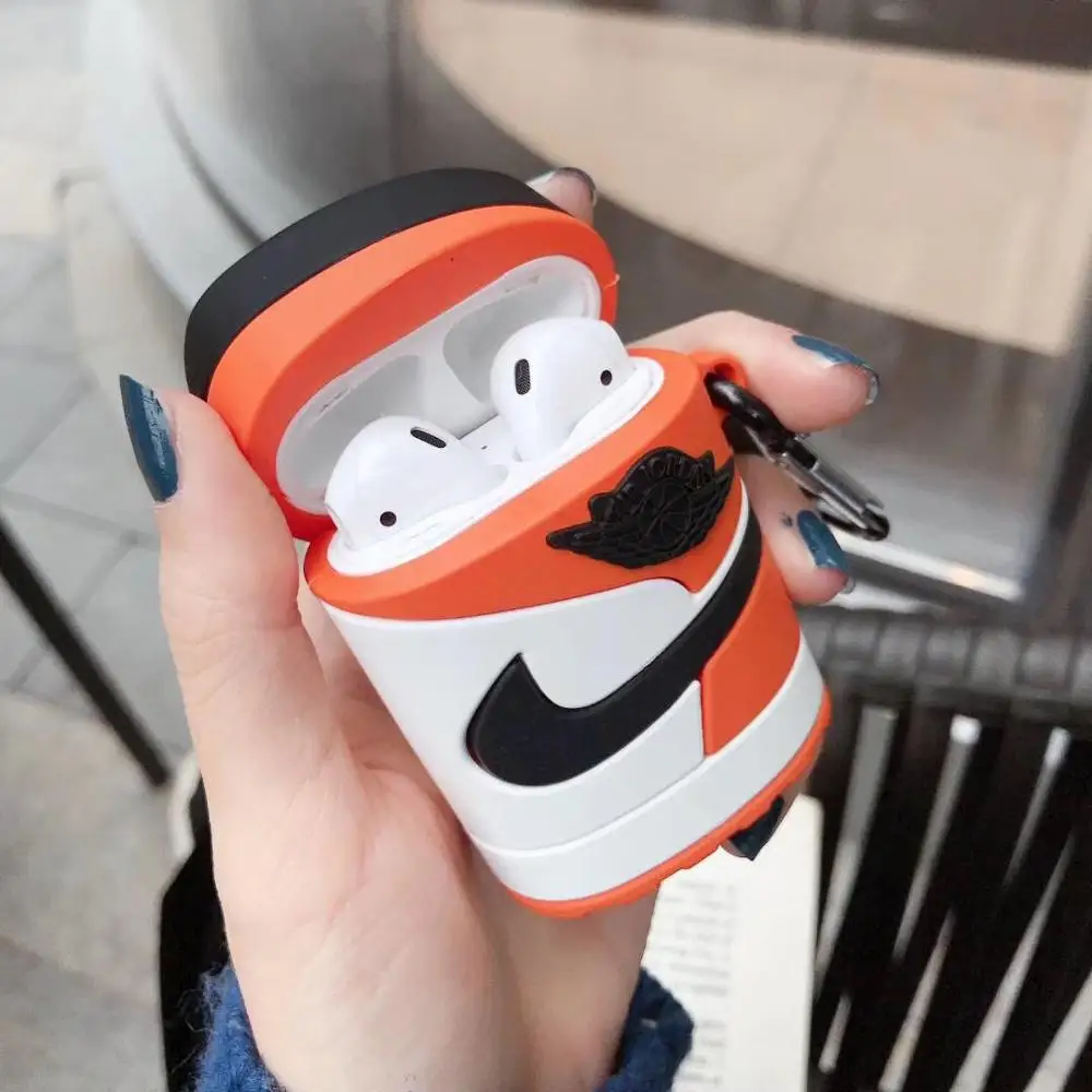 3D Модный чехол для спортивной обуви, наушников для Apple Airpods 1/2, стереоскопический силиконовый защитный чехол для наушников, аксессуары