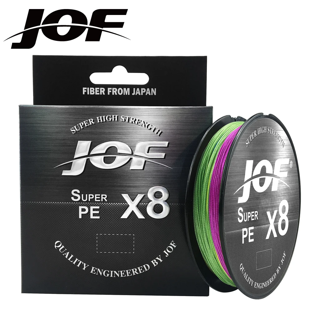 Леска рыболовная плетеная JOF X8 150 м 300 500 м/546YDS 8 переплетений гладкая ПЭ