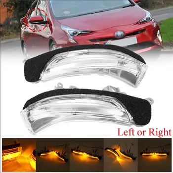 

Side Mirror Indicator Light Clear Door Turn Signal Lamp for Toyota CAMRY 09-11 REIZ 10-13 MARK X WISH PRIUS 09-12 CROWN 10-15