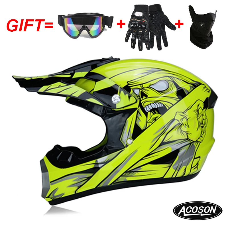 Motorcycle cross motorcycle helmet for motorcycle helmet down MTB DH off road motorcycle cross racing helmet point with goggles