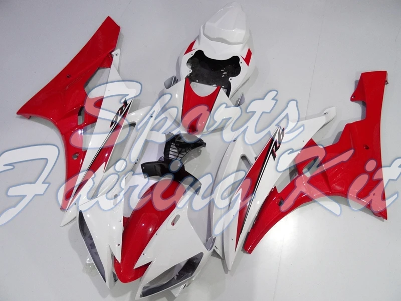 Обтекатели для YZFR6 2006 2007 Белый Красный Пластиковый обтекатель YZF R6 06 Наборы