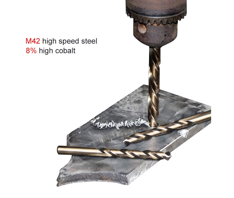 M42 HSS твист сверло Набор для металла содержит 8% Высокая Кобальт медь железо многофункциональные инструменты электрическая дрель-отвертка ветер бит