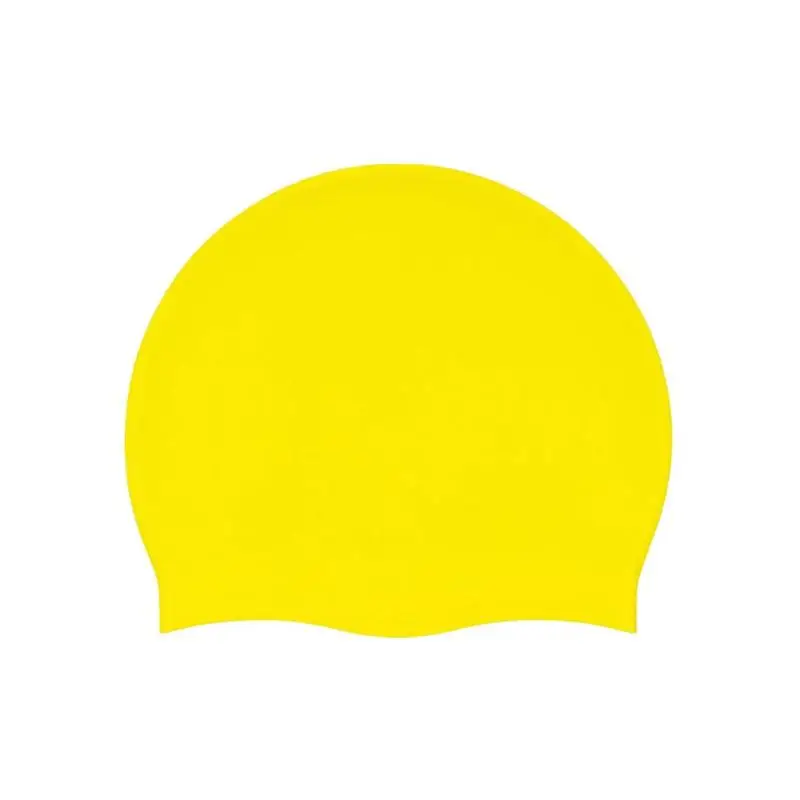 yellow Купальные кепки, эластичные, прочные, унисекс, спортивные, белые, черные, розовые, красные, женские, мужские, купальные шапки, синий, темно-синий, чистый цвет, разные цвета - Цвет: yellow