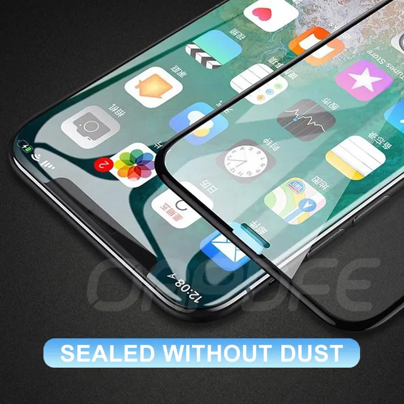 100D полностью изогнутое защитное закаленное стекло для iPhone 8 7 6 6S Plus, Защитное стекло для экрана iPhone 11 Pro X XR XS Max
