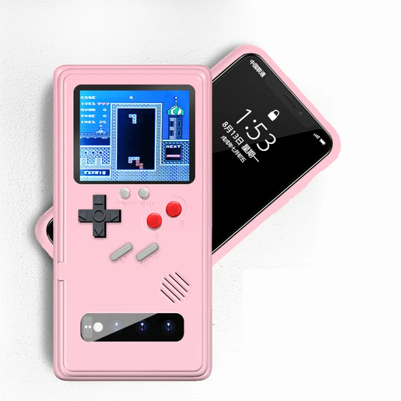 Gameboy Retro 3D Case With 36 Game for Samsung Galaxy S10 S20 Plus ultra Full Color Display Phone Cover Note 10 | Мобильные телефоны