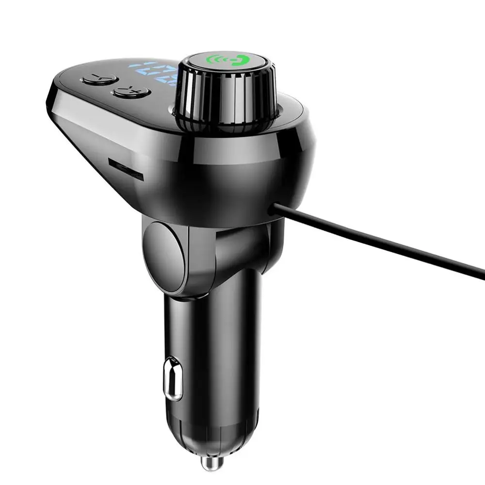 Universal Wireless 5.0 Car MP3 Multifunction FM Transmitter Car Cigarette Lighter 3.1A USB Car Charger