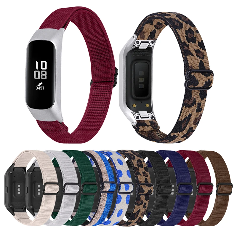 Elastic Band For Samsung Galaxy Fit E R375 Adjustable Fabric Nylon Bracelet Strap For Samsung Galaxy Watch Fit E Wristband Belt Watchbands Aliexpress