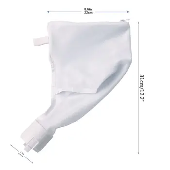

Swimming Pool Vacuum Cleaner Filter Bag All Purpose Suction Machine Zipper Bags R7RC