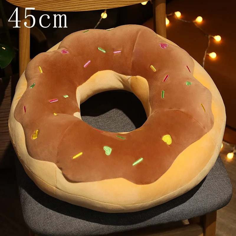 Riguas Sofa Cushion Donut Design Chair Pads Sofa Office Floor Pillow Breathable Non-Slip Plush Seat Pad Overstuffed Rocking Chair Cushion Home Decor