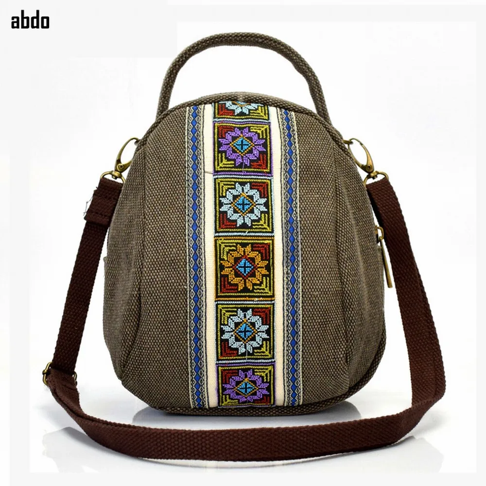 

National Style Embroidery Flower Messenger Mobile Phone Bag Small Wallet For Huawei P30 Lite Mate 20 Honor 8x Samsung A70 S9 S8