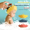 Crown Adjustable Baby Shower Cap Shampoo Bath Wash Hair Shield Hat Protect Children Waterproof Prevent Water Into Ear for Kids 1