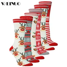 Рождественские носки, женские носки, 2019Top, хит, унисекс, рождественские, милые, Мультяшные, толстые, носки для сна, Chaussettes Femmes