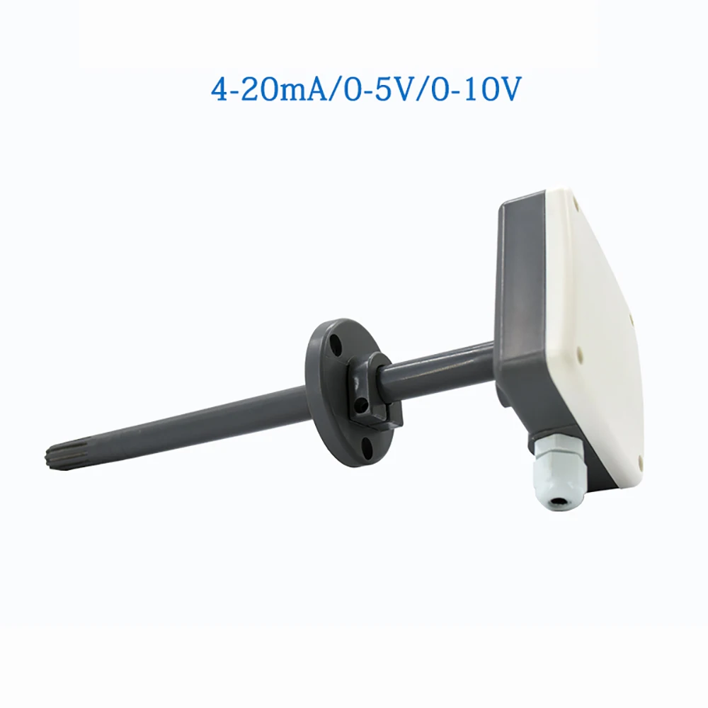 

Air Duct Temperature Humidity Transmitter Pipe Temperature Humidity Sensor 4-20mA 0~10v 0-5V Output Y