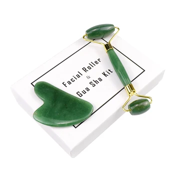 

Gua Sha Board Set Skin Care Tightening Face Massager Tool Jade Roller Natural Blood Circulation Firming Wrinkle Removal