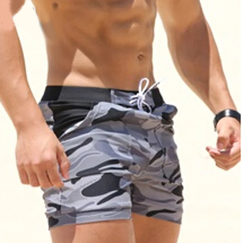 

Sexy Men's Swimwear Swimsuits Man Camouflage Basic Swimming Trunks Beach Long Board Shorts Camo Boxer Surf Water Sports Men