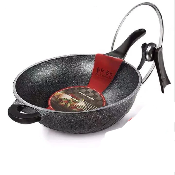 Korean household maifan stone non stick wok frying pan induction cooker
