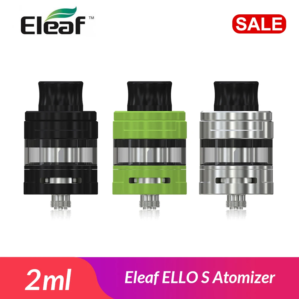 Original Eleaf ELLO S Atomizer 2ml with HW3 /HW4 coil For iStick Tria kit Electronic Cigarette vape pen tank