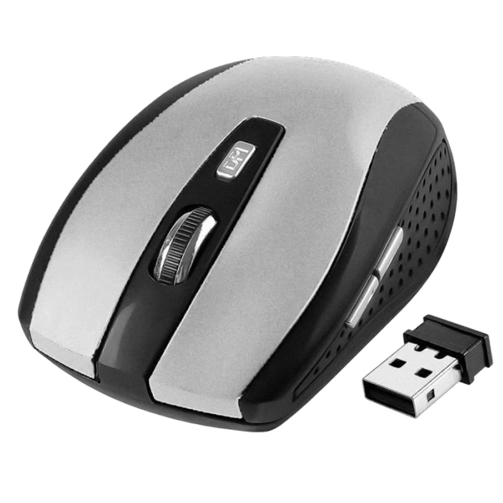USB2.0 Wireless Mouse 2.4 GHZ Mini Mice with Nano 6buttons Optical for PC