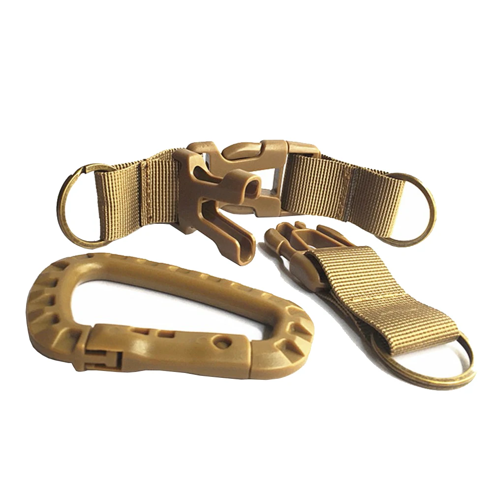 Tactical Keychain Strap Belt Clip Backpack Hooks Key Belt Keychain Holder Backpack Accessories Molle System Climbing Equipment