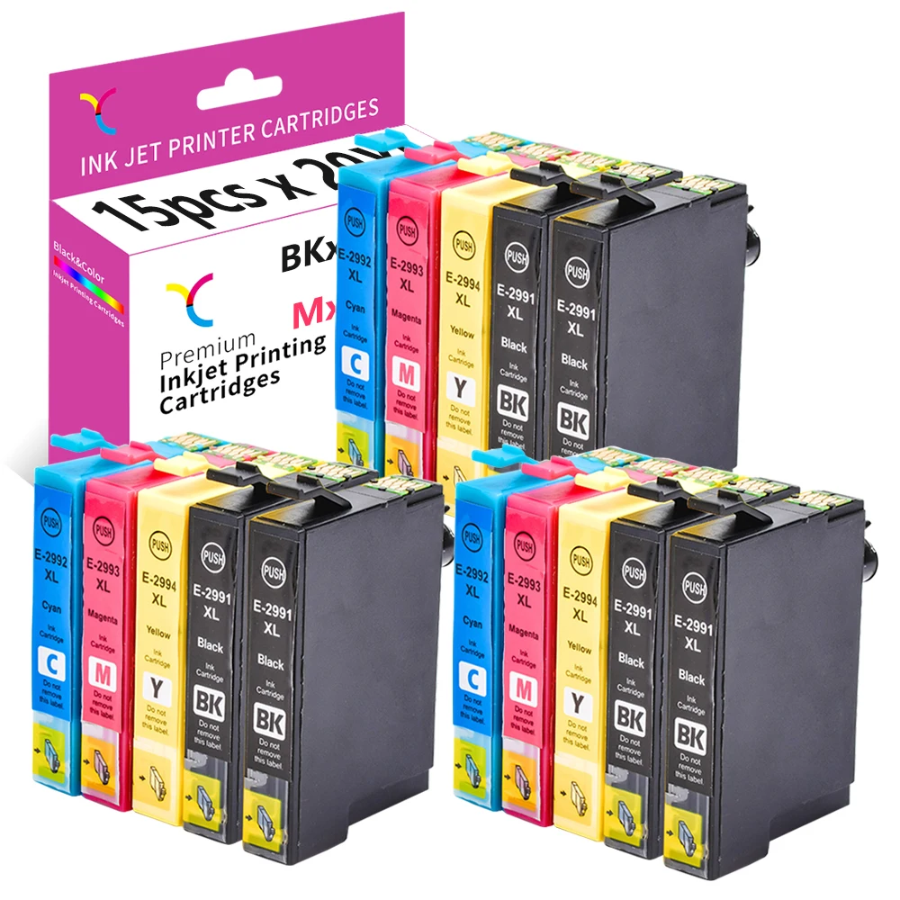 Картриджи YC для Epson 29 XP-445 XP-345 XP-432 XP-452 235 XP-247 15 шт. | Компьютеры и офис