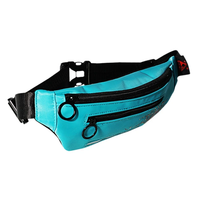 US $10.43 Unisex Waist Bag Outdoor Fashion Sports and Leisure Fanny Pack Led Flash Pockets Hiking Phone Belt 