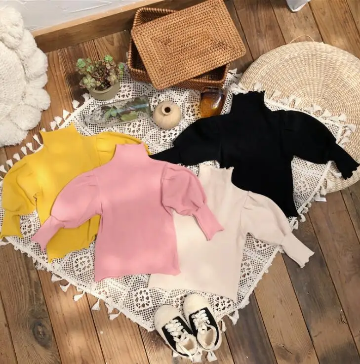 

2019 New Style Girls Thicken T-Shirt Full Sleeve Winter Cotton Fashion Girls Top 1-6t PQ529