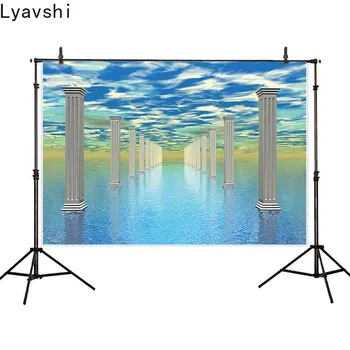 

Lyavshi backgrounds for photography studio mystic magical Roman pillars firmament backdrop photography backgrounds